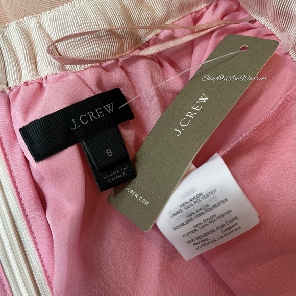 J.Crew NWT pink sorbet ribbon waist tulle ankle length skirt *shop@iamwarrior - Picture 14 of 16